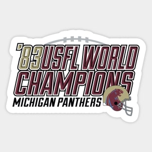 1983 USFL World Champions Sticker